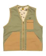 Zippered vest L Nude