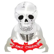 NNEOBA Halloween Inflatable Skull with LED Flying Skeleton