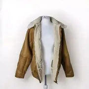 NEW urban outfitters women oversized sherpa lined jacket size L jacket coat