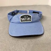 Salt Life Beach Visor Blue Adult One Size Hat Adjustable Fishing Golf NWT
