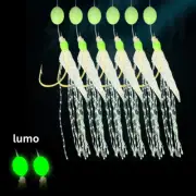 10x Fish Skin Sabiki bait jigs Size 8#--18# Hooks Lumo Yakka Slimy