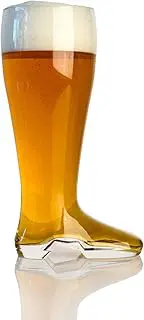 Big Betty - Betty's Das Boot - Glass Beer Boot Mug for Oktoberfest Celebrations, St. Patrick's Day, Bachelor or Bachelorette Festivities, Holds Over 5 Beers - 2 Liter
