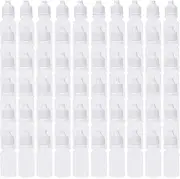 50pcs Plastic Empty Dropper Bottle Squeezable Drop Liquid Container 30ml