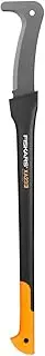 Fiskars WoodXpert XA23 Brush hook, Length: 94.5 cm, Non-stick coating, Hardened steel blade/Fibreglass reinforced handle, Includes protective cover, Black/Orange, 1057786