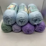 TMA SOFTER Than ANGELS Anti-Bacterial 3-ply Baby Yarn Mixed Lot Of 7
