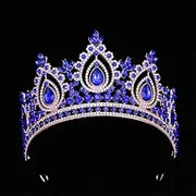 [Generic] Crystal Wedding Crown Rhinestone Bride Diadem Pageant Headdress Tiaras Hair Accessories