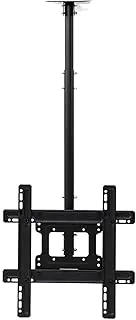 Multifunction Ceiling TV Mount, Full Motion Height Adjustable Swivel Tilting TV Bracket, Fits Most 32-60 Inch LCD LED Plasma Panel Display, 400x400mm TV Mount TV Stand