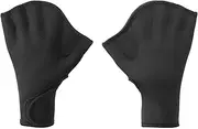 uxcell Swim Gloves, Webbed Swimming Gloves Aquatic Fitness Water Resistance Swim Hand Paddles for Women and Men Water Aerobics, S, Black