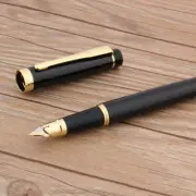 HERO classic Retro package nib STUDENT Feather black golden gift Fountain Pen