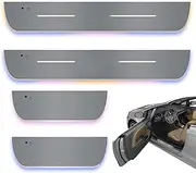 Generic Car Door Sill LED Lights Strip Kit | Wireless Car Door Welcome Courtesy Light, 4-Piece Set, Multi-Color, LED, Water-Resistant, Clip-, Suitable for All Cars