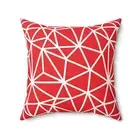 Spun Polyester Square Pillow Decorative Cushion 20x20