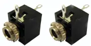 (2Pack) ProCraft (P3.5FP) 1/8" 3.5mm Stereo/Mono Female Chassis Panel Connectors