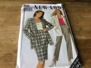NEW LOOK #6208 - LADIES CASUAL-BUSINESS JACKET-SKIRT & TROUSER PATTERN 12-24FF