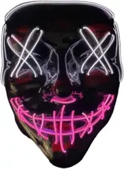 TWO-TONED LED El PURGE MASK ASSORTMENT PINK and WHITE