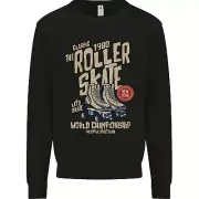 Roller Skate Retro Skating Boots Kids Sweatshirt Jumper