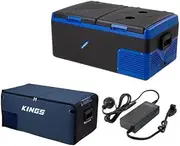 Kings Escape 75 Portable Fridge/Freezer 12/24V +Fridge Cover + AC to 12V Adapter