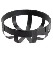 36 Count- Tablecraft 11692 8 1/8" Round Basket - Steel, Black.