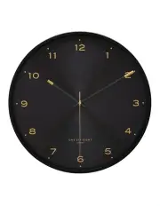 [One Six Eight London] Elsa 40cm Silent Wall Clock Black