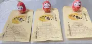 "2025 Nagoya Castle Red Daruma Set of 3 Limited Edition Collectible"