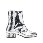 [Maison Margiela] Maison Margiela Tabi 30mm Mirror-effect Ankle Boots 35 IT GREY/METALLIC