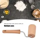 Hand Dough Roller Convenient Wooden Rolling Pin Work Saver Small For Pizza Fo HL