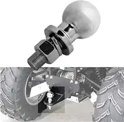 Trailer Hitch Ball for ATV Quad Bike, Garden Tractor, and Mini Ride-On Lawn Mower Towing - Secure Coupling, Easy Installation