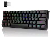 Pauroty 60% Wireless Mechanical Keyboard, Triple Mode 2.4G/USB-C/Bluetooth Gamin