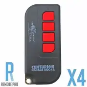 4 x Avanti/Centurion Red Garage Door Genuine/Original TX4/MPS Remote Control