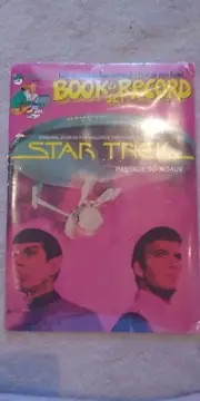 STAR TREK: PASSAGE TO MOAUV ~ 20 Page Read-Along Book w/Record (45 RPM) Set