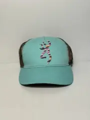 Browning NEW Buckmark Hat Cap Snap Back Brown Green Camo Logo Hunting Mesh Back
