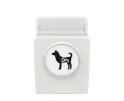 Dog Black And White Animal Desk Pencil Holder Cup Pen Organizer