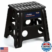 Flottian 13" Folding Step Stool for Adults and Kids Holds Up to 300 lbs,Non-S