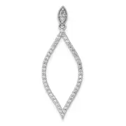 14k White Gold 1/2ct. Real Diamond Pendant