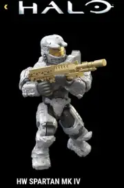 HALO MEGA CONSTRUX BLOKS UNSC WHITE SPARTAN MARK IV FIGURE 10TH ANNIVERSARY