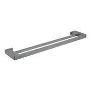 Nero Pearl Double Towel Rail 600mm Gunmetal NR8024DGM