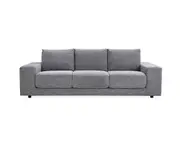 Eliana 4 Seater Sofa Fabric Uplholstered Lounge Couch - Fog