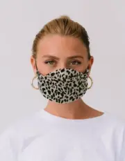 NEW - Flayr Miranda Tan Face Mask Leopard Reusable