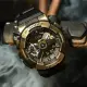 【CASIO 卡西歐】G-SHOCK 工業風仿舊金屬雙顯手錶(GM-110VG-1A9)