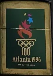 ZIPPO 1995 OLYMPICS TORCH ATLANTA BRASS LIGHTER SEALED IN BOX P375