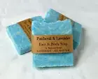 Handmade Vegan Organic ingredients Natural Patchouli Lavender Face Body Soap
