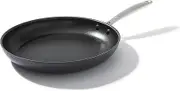 OXO Good Grips Pro Hard Anodized PFOA-Free Nonstick 30 centimeter Frying Pan Skillet, Dishwasher Safe, Oven Safe, Stainless Steel Handle, Black