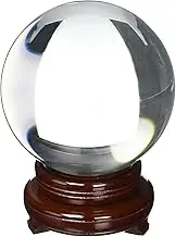 Amlong CrystalClear Crystal Ball 150mm (6 in.) Including Wooden Stand