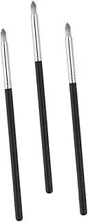 Beaupretty 3Pcs Angled Concealer Brush for Women Handle Liquid Foundation Brush for Home and Salon Makeup Smooth Touch for Loose Powder and Flaw Concealing