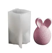 Easter Candle Molds, Candle Shapes Easter | Rabbit Ear Egg Plaster Mould,Easter Resin Casting Moulds Vessel Supplies Candles Cement Gypsum Chocolate Gall
