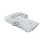 Charlie's Shaggy Faux Fur Bolster Sofa Protector Calming Dog Bed-Small