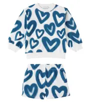 [Stella McCartney Kids] Stella McCartney Kids Cotton sweatshirt and sweatpants set Y 3 multicoloured
