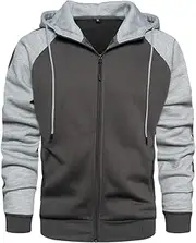 [AOTORR] Men's Zip Up Hoodie Fleece Thick Sherpa Lined Jackets Outwear Coats