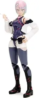 Jada Cyberpunk Edgerunners Lucy - 1:12 Scale Action Figure - 5.7” Highly Articulated Collectible with Accessories - Ages 15+ - Soft Goods Jacket, Detailed Sculpt