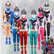 Power Rangers Kishiryu Sentai Ryusoulger Bodysuits Costumes Movie Cosplay for Men's Women's Boys Kid's Adults' Masquerade Performance Party