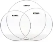 Evans G1 Clear 3-piece Tom Pack - 12/13/16 inch (3-pack) Bundle